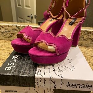 Kensie Platform heels with ankle strap